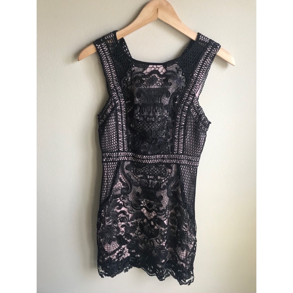 Black lace dress